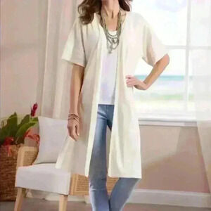 NWT Soft Surroundings Fara Cardigan Topper